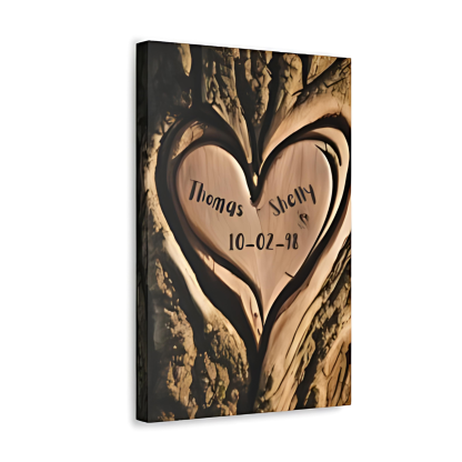 Unique Personalized Gift For Couples "Carved in Time" - Image 2