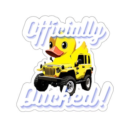 Officially Ducked Kiss-Cut Sticker