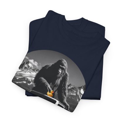 Sasquatch Jeep Ducking Graphic T-Shirt - Image 4